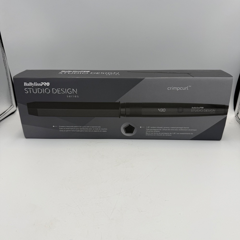 BaBylissPRO Studio Design Series Crimpcurl 1.25" Pentagon Wand BCI005UC Black